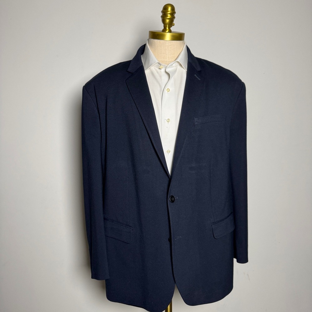 EXPRESS Performance Classic Navy Blue Blazer Jacket 48R Men's